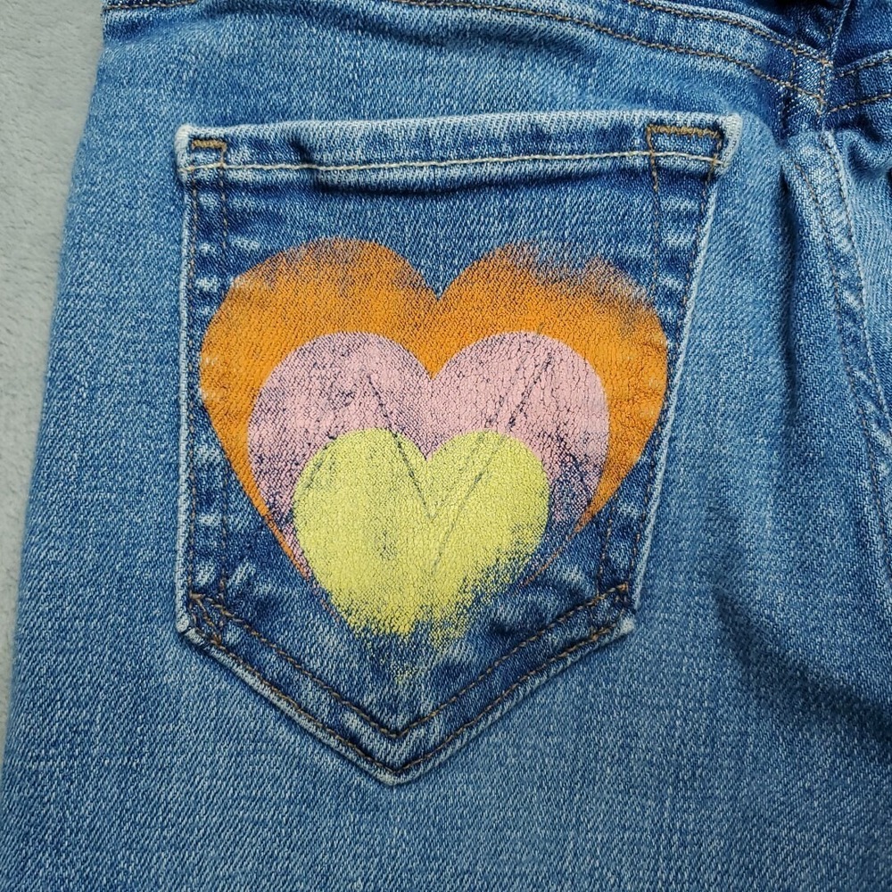 Mother Jeans Womens 23Blue Denim Super Stunner Ankle Double Vision Heart Pocket - Picture 11 of 16